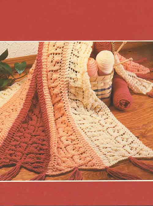 Lacy Panel Afghan – Mary Maxim