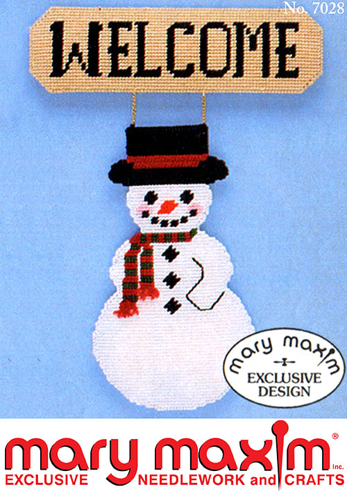 Snowman Welcome Sign Pattern
