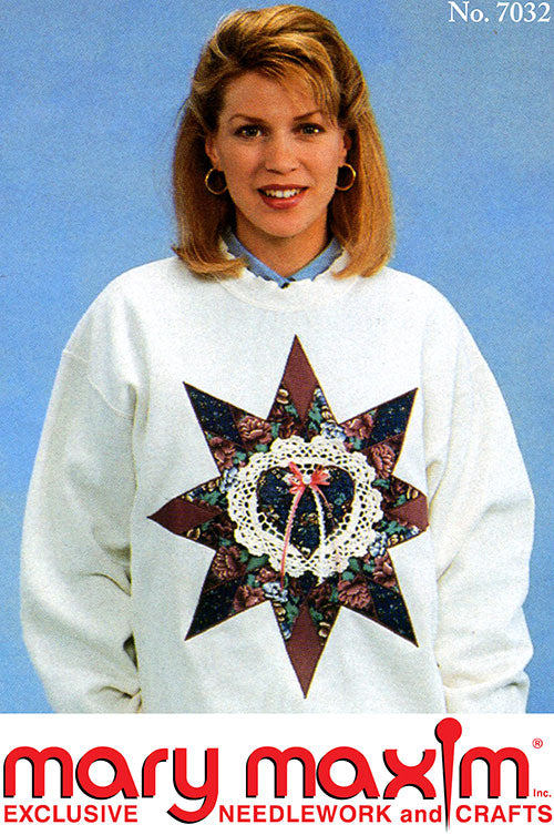 Doily/Quilt Star Sweatshirt Pattern