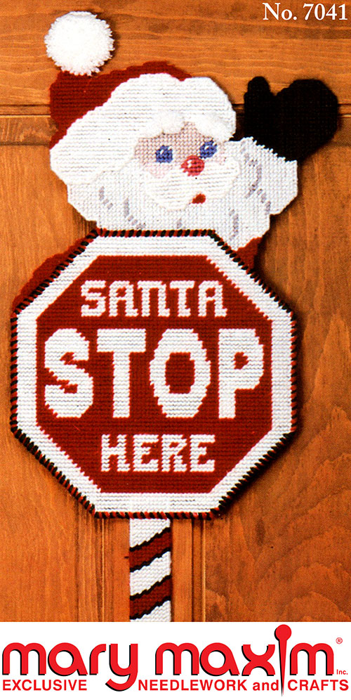 Santa Stop Sign Pattern