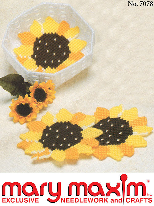 Sunflower Coasters and Holder Pattern