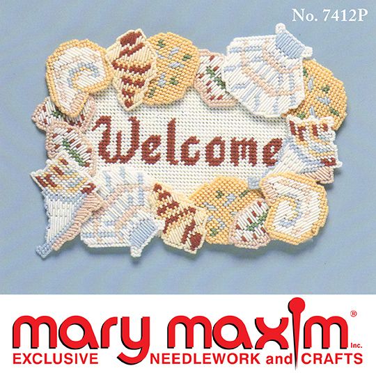 Free Seashell Welcome Sign Pattern