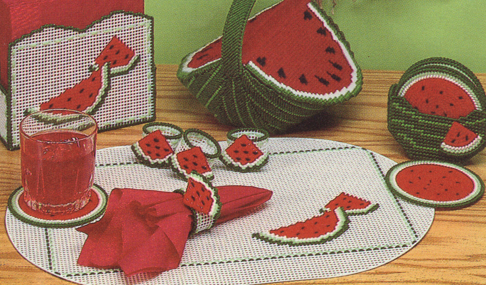 Watermelon Placemats and Napkin Rings Pattern