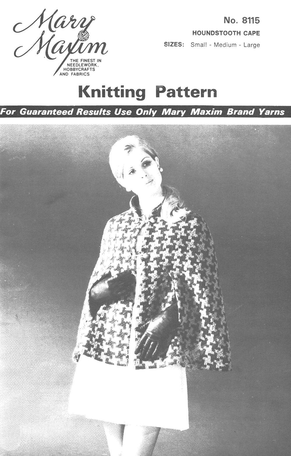 Houndstooth Cape Pattern