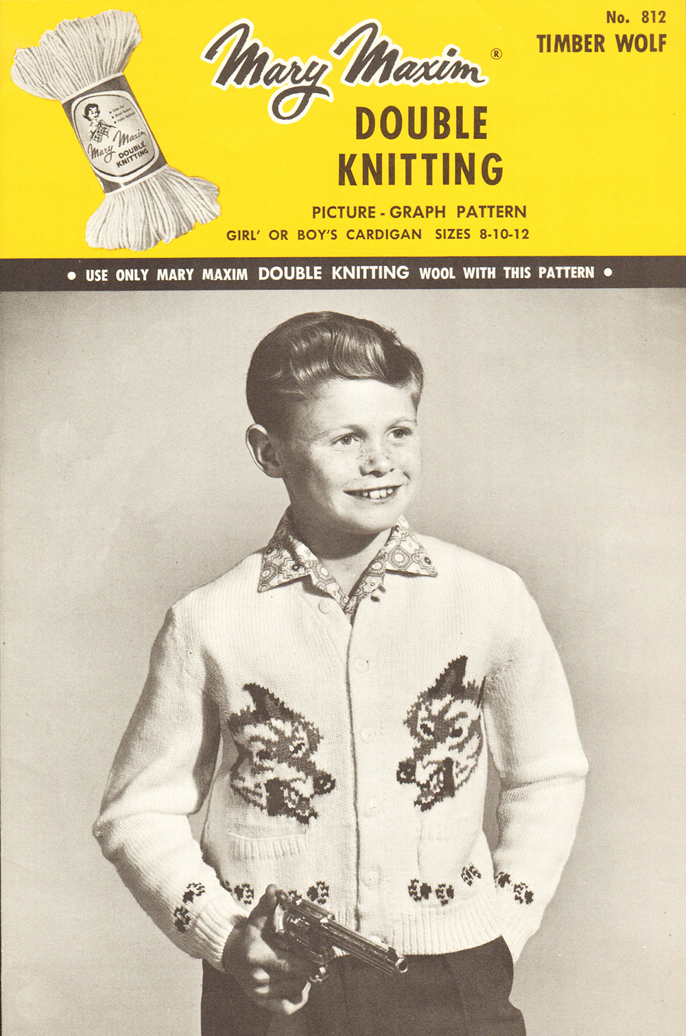 Timber Wolf Cardigan Pattern – Mary Maxim
