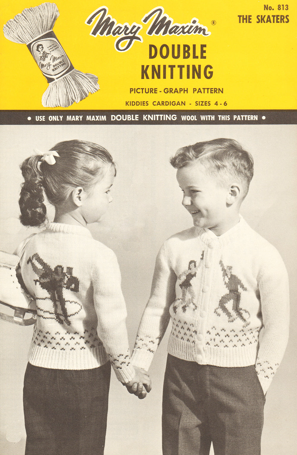 El patrón de cárdigan de patinadores