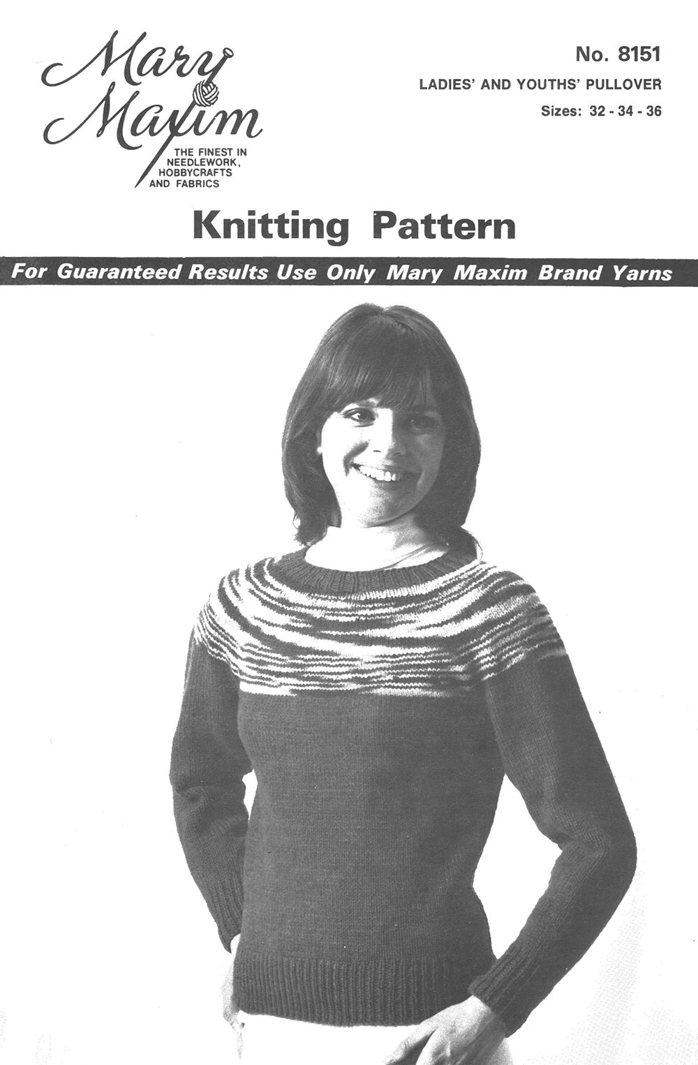 Ladies' & Youths Pullover Pattern