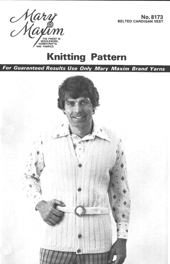 Belted Cardigan Vest Pattern