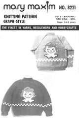 Tot's Cardigan - Rag Doll - Girl Pattern