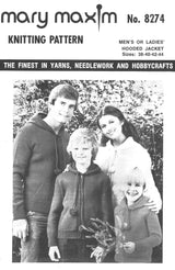 Men's or Ladies' Hooded Jacket Pattern