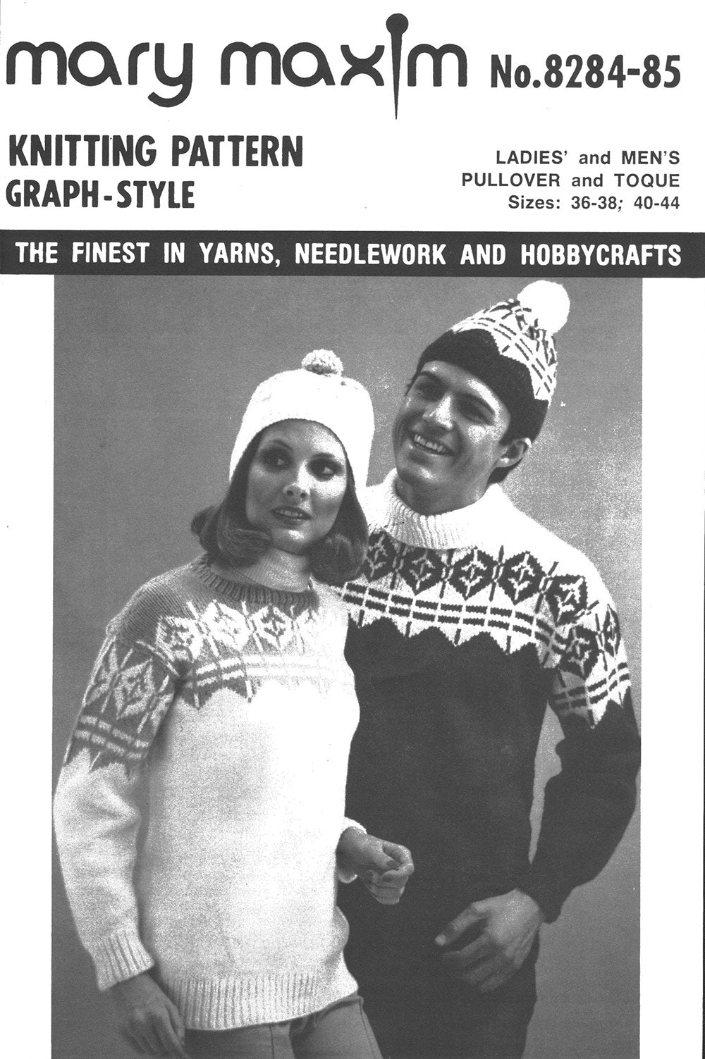 Ladies' & Men's Pullover & Toque Pattern