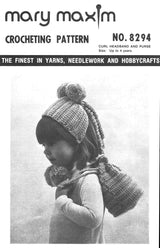 Cap with Curls & Purse Pattern
