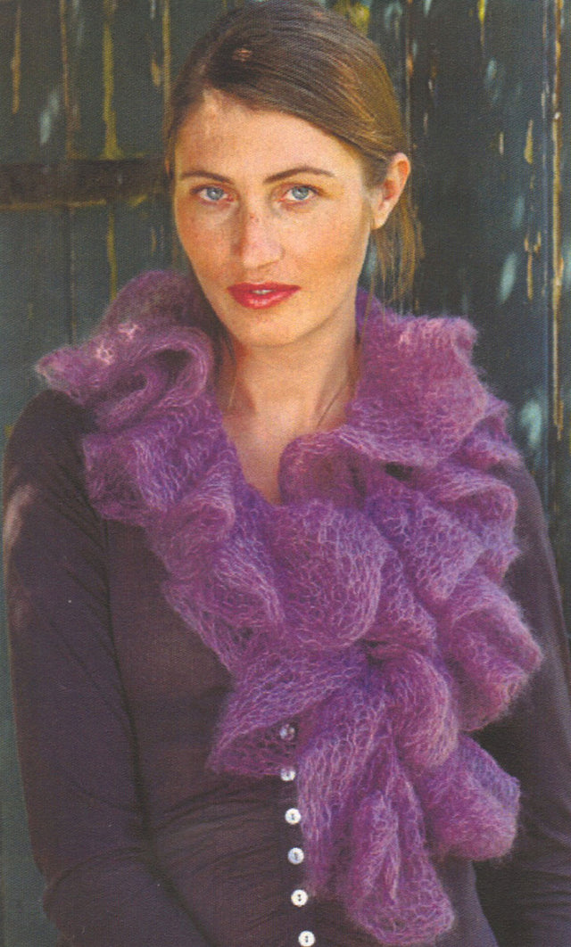 Ruffle Scarf Pattern – Mary Maxim - Main Image
