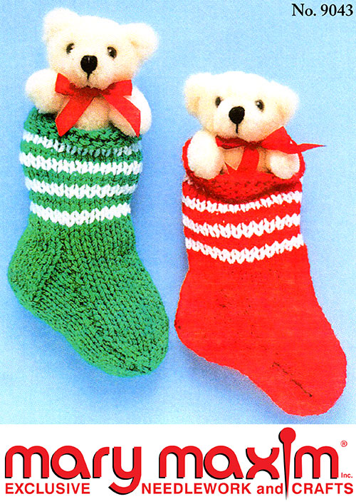 Teddy Bear Stockings Pattern
