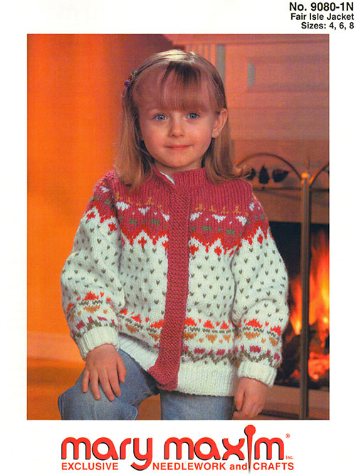 Fair Isle Jacket Pattern – Mary Maxim