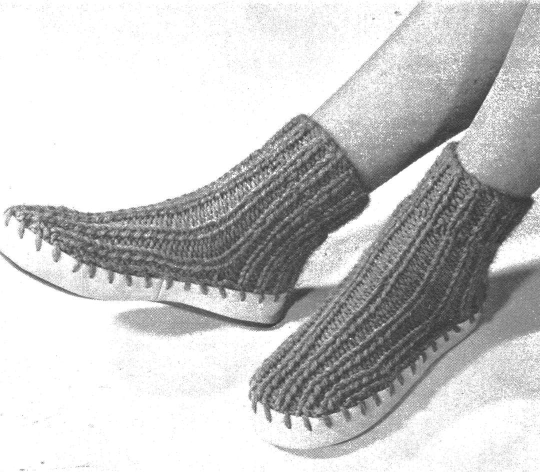 Men's Slippers Socks Pattern