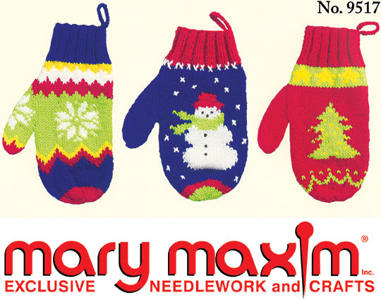 Christmas Knit Mitts Pattern
