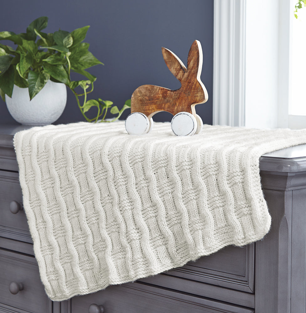 Wavy Ribs Blanket Pattern – Mary Maxim