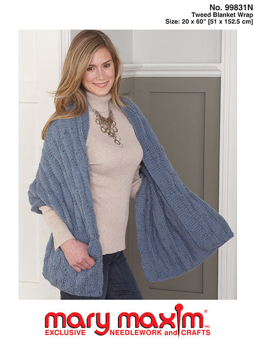 Tweed Blanket Wrap Pattern