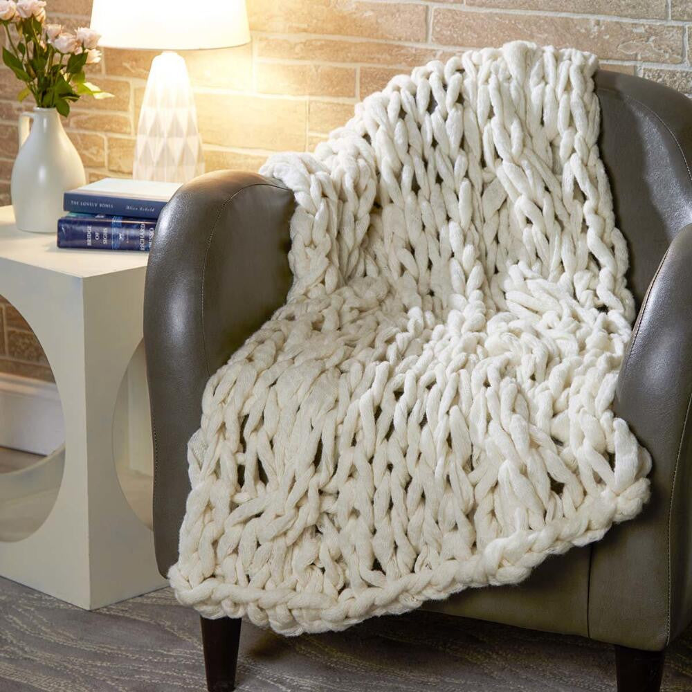 Free Cloudy Cable Blanket Pattern