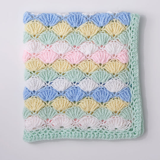 Lacy Fans Blanket Mary Maxim