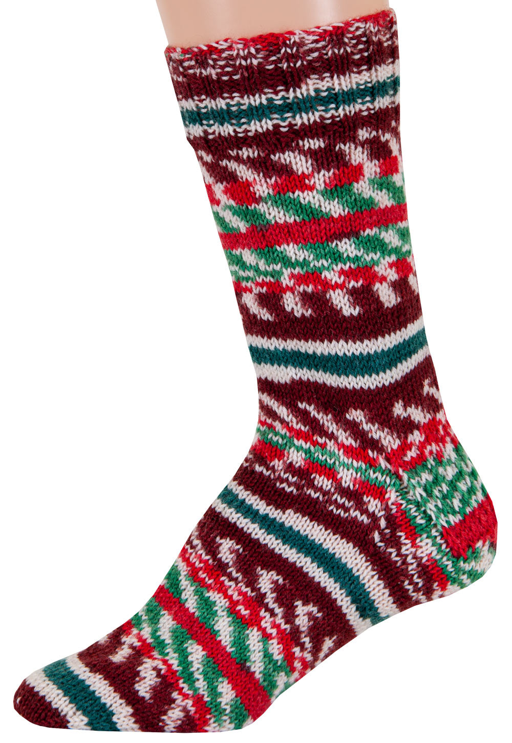 Mary Maxim Festive Feet Sock Yarn, Happy Holiday